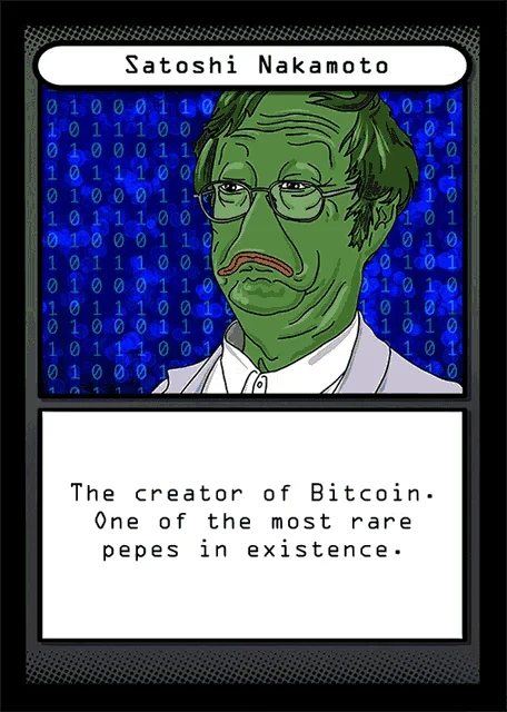 Satoshi Nakamoto trading card